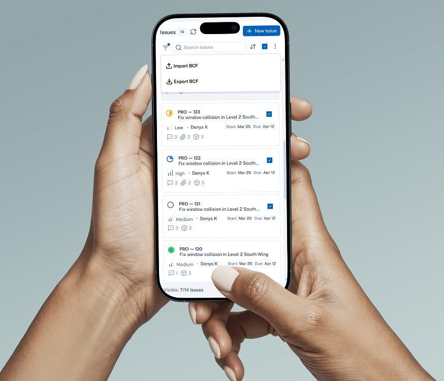 Taska mobile issue tracking in a hand